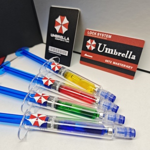 生化危手工机T病毒注射器手办模型玩具透明玻璃摆件国庆节礼物