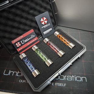 生化危機手工t病毒病毒樣本瓶手辦模型玩具游戲周邊兒童保護傘標
