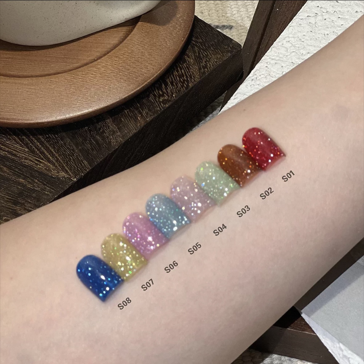 【MIAMIX Atelier】2025极光碎钻S01~S08甲油胶美甲分装1g