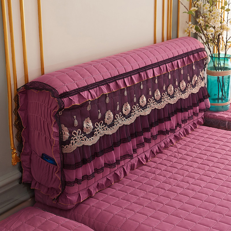 万能弹力全包床头罩软包蕾丝加厚靠背床头套皮床保护套木床防尘罩,居家布艺,床头罩,淘宝优惠券,粉丝福利购,淘宝优惠卷