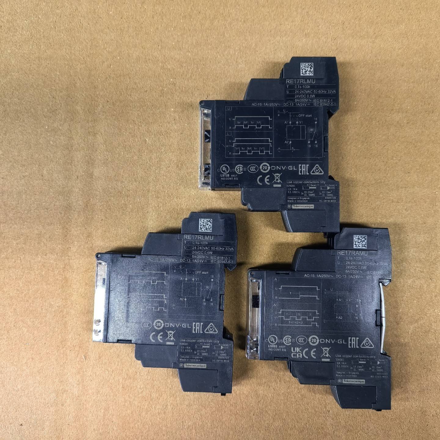 议价时间继电器RE17RLMU  RE17RAMU 新款裸适用