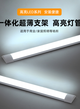 雷士照明led长条灯超薄节能日光灯一体化办公商用三防净化灯管