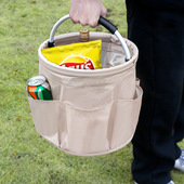 野餐篮户外沙滩篮手提可折叠收纳洗漱包洗澡篮家用购物篮衣桶