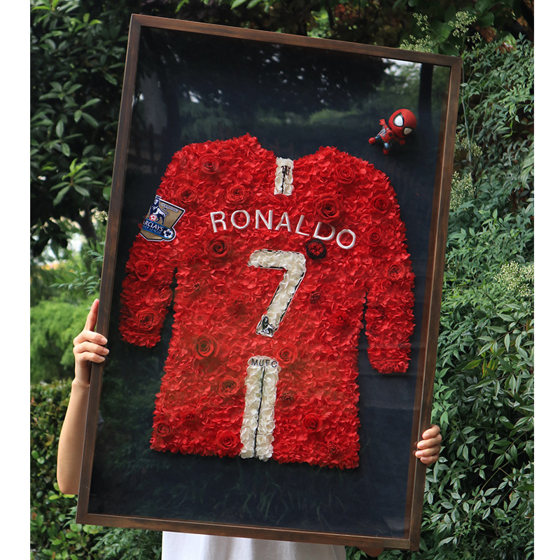 7号贝克汉姆红色永生花diy