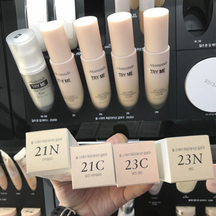 韩国专柜梦妆Mamode 新款净致光采粉底液亮肤 遮瑕SPF25 PA++