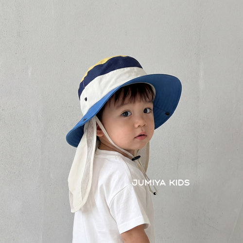 夏季海滩男童防晒帽子