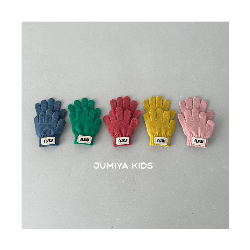 洋气儿童手套糖果色系