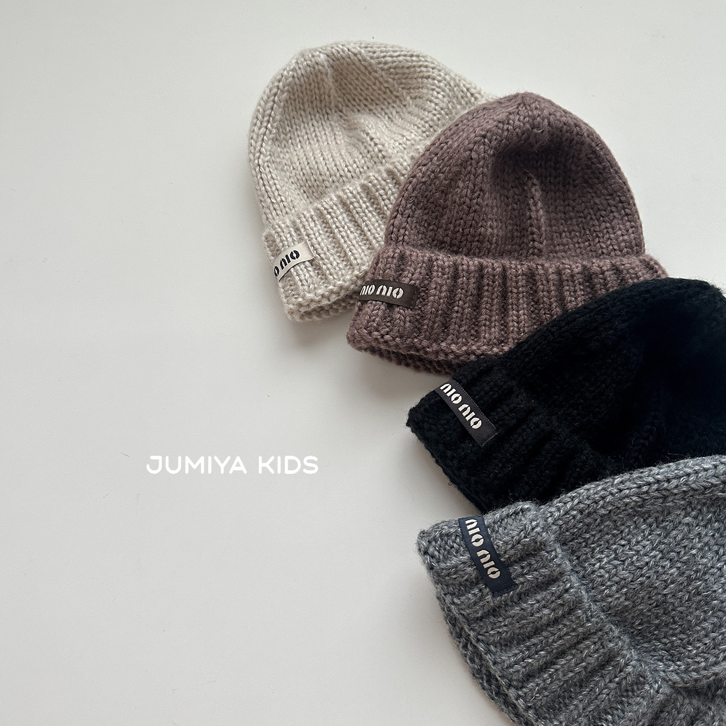 秋冬凹造型护耳毛线帽洋气