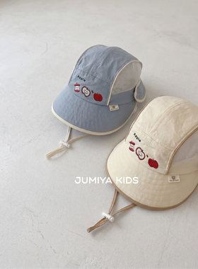 婴幼儿夏季苹果护颈防晒帽