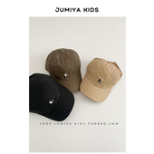 男孩秋季 腻卡其 ins刺绣宝宝棒球帽休闲字母春秋款 搭配帽 潮 新款