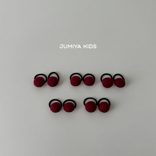 宝宝拇指发圈新年酒红色