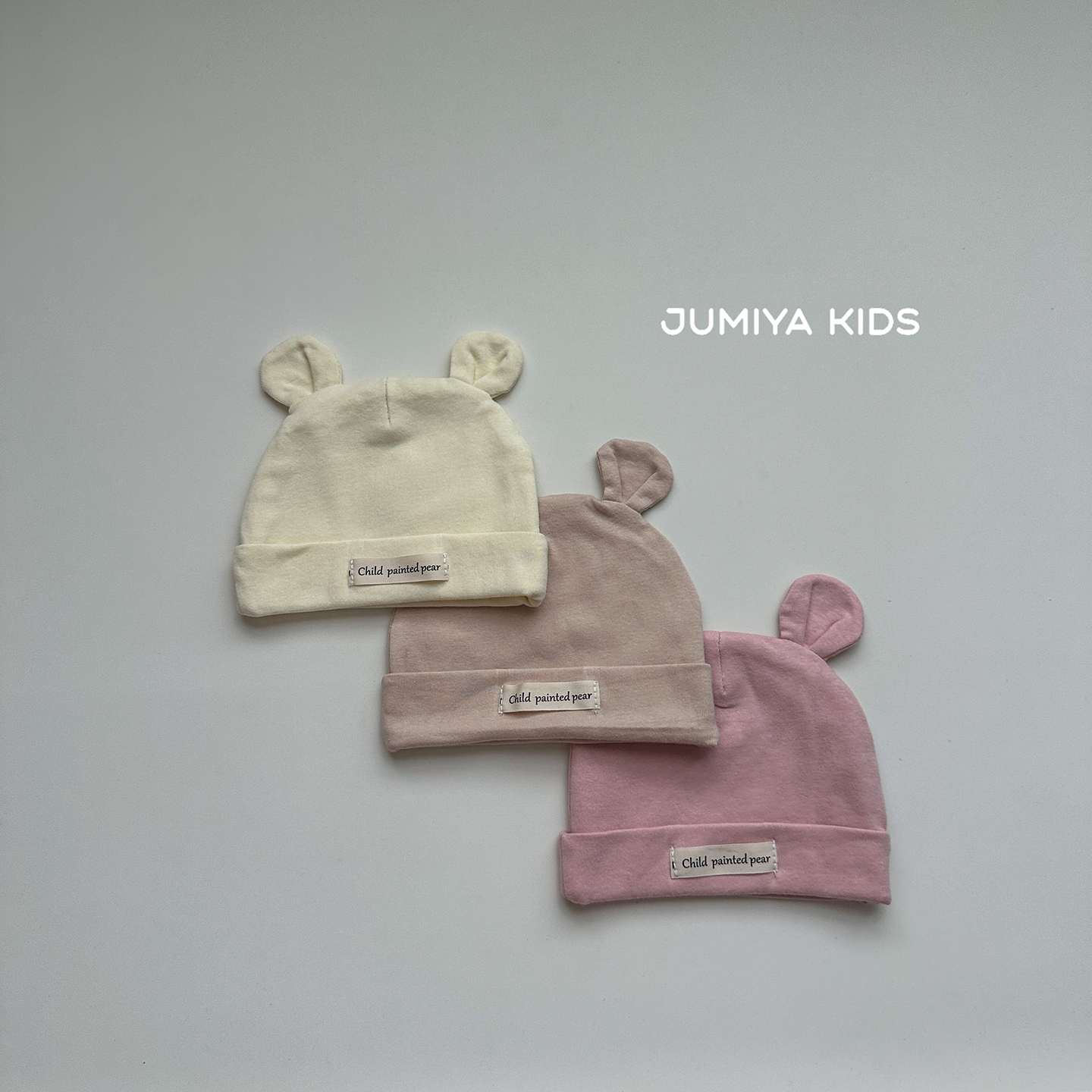 柔软亲肤可爱小熊帽子