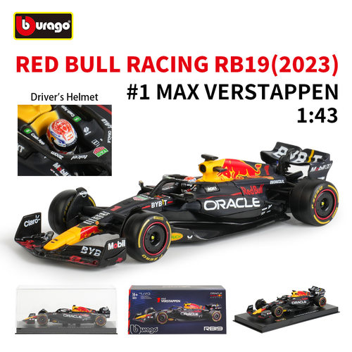 比美高1:43红牛RB19方程式F1赛车模型2023仿真合金车模维斯塔潘