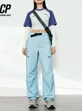 山系户外工装裤徒步登山软壳冲锋裤加绒防风防水直筒小个子女裤子