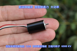 1S-2Sl锂电Mini蚊车/摩托车KV6000  1220无刷电机微型车模电机