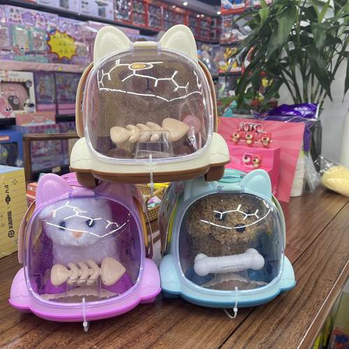 潮玩萌宠电动毛绒玩具女孩宠物小狗玩偶公仔毛绒车笼子会走路礼物