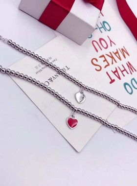 鼠年纯银幸运手链情人节礼物