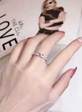 交叉日韩风活扣开口学生尾戒包邮