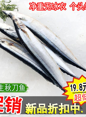 【野生秋刀鱼】 新鲜秋刀鱼速冻海鱼海鲜水产日式烤鱼食材一斤装