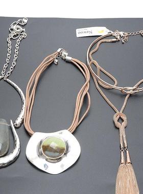 欧美饰品时尚百搭金属拉丝项链