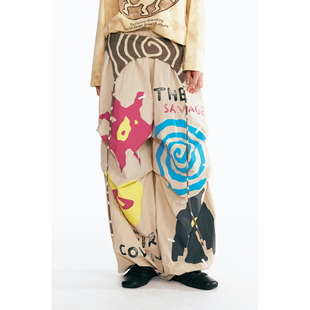 1997邮政局 巫师触角宽松休闲长裤 药九玖柒 野火图腾