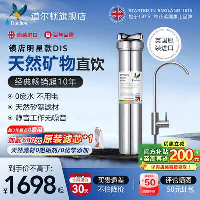 道尔敦净水器家用直饮 厨房饮水机DIS自来水龙头过滤器家用净水机