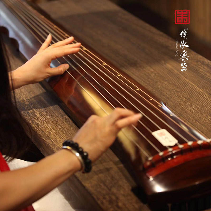 传承牌古琴初学者入门伏羲仲尼式桐木练习琴便携掌柜推荐七弦琴