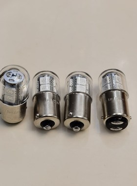 LED指示灯机床报警灯B15 6V12V24V30V36V48V110V220V卡口灯泡光刻