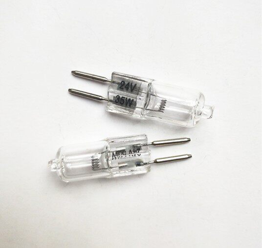 卤素灯泡水晶插泡24V36V20W35W50W100W插泡机床仪器灯泡2针小灯泡图片