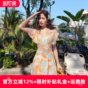 温泉度假女士泳装 泳衣女2026新款 连体妈妈显瘦高级感遮肚成人大码