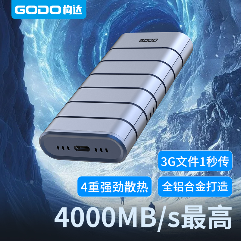 GODOm.2固態(tài)硬盤盒USB4移動(dòng)NVMe外接筆記本臺(tái)式40Gbps兼容雷電4/3