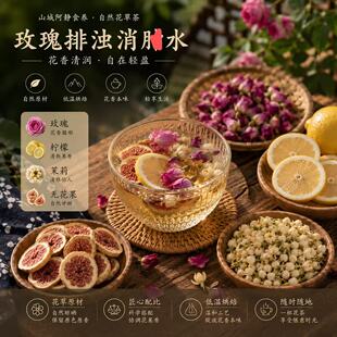 毒 喝走一身浊水 养出干净小脸 玫瑰百香果柠檬 拧开身体排水阀