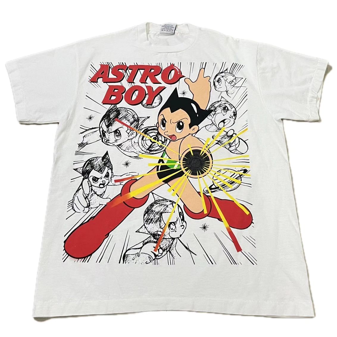 美式复古高街vintage Astro Boy鉄腕アトム原子小金刚阿童木短袖