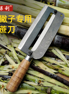 久保利左手专用甘蔗刀左撇子反手商用削皮刀甘蔗刨皮神器水果工具