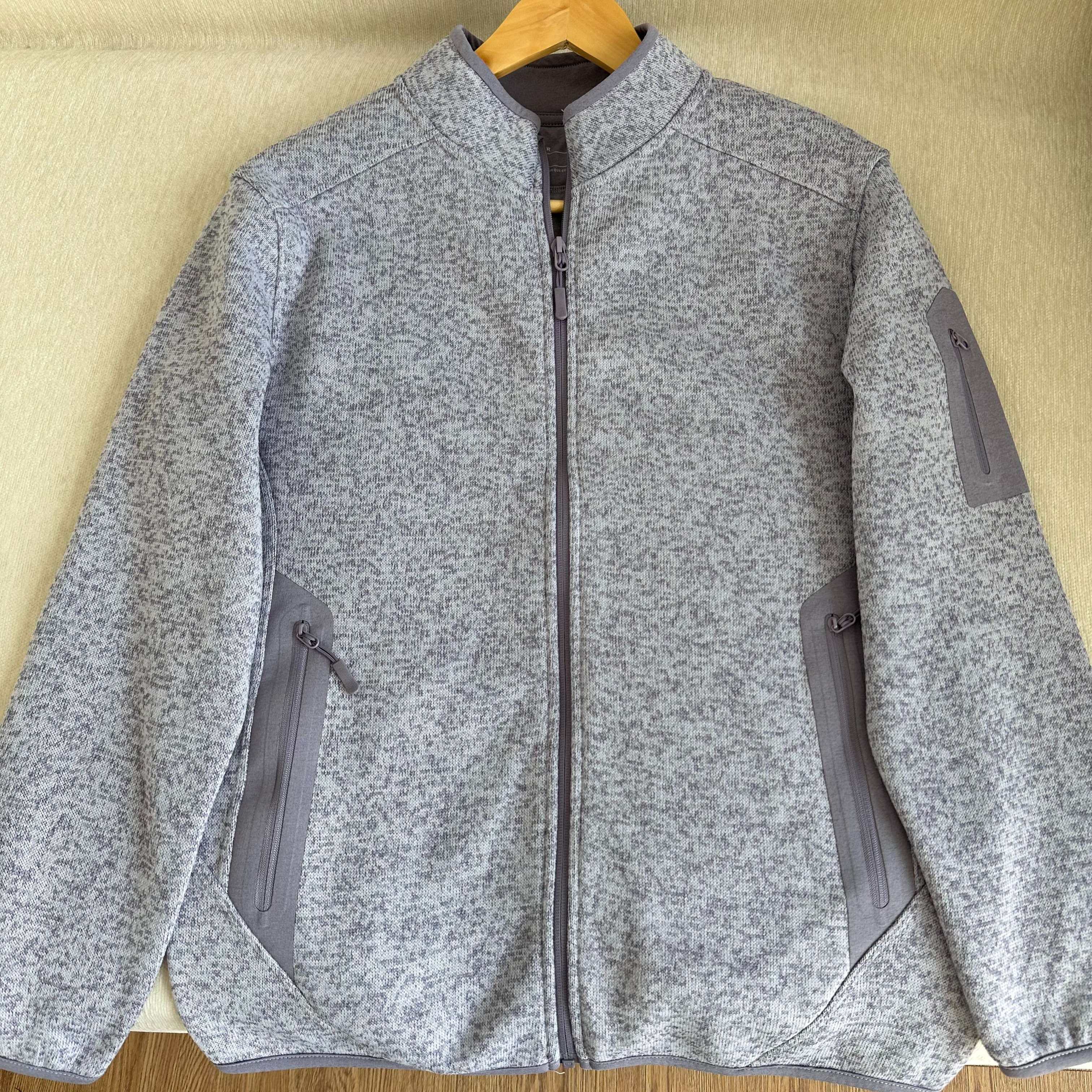 秋冬立领外套加绒保暖拉链卫衣