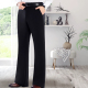 男加厚直筒裤 四面弹秋冬垂感阔腿裤 微喇叭裤 休闲抗皱免烫西裤 男士