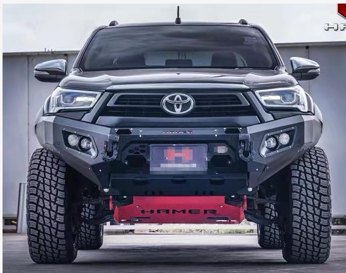 适用丰田海拉克斯改装前杠hilux前保险杠revo前后防护杠竞技护杠