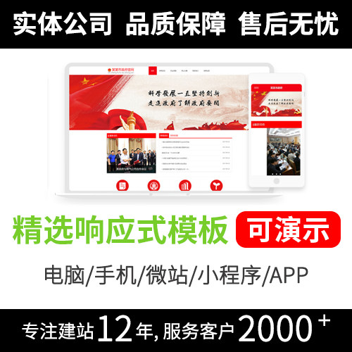 网页设计模板定制 企业网站模板建设 网站搭建开发