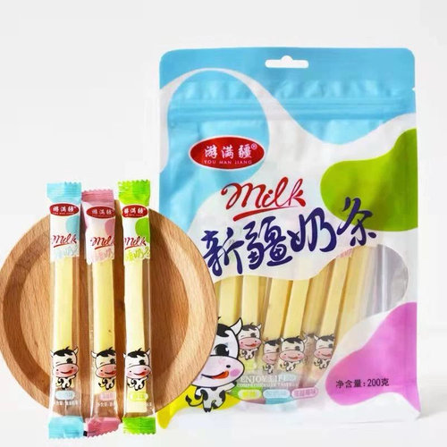 奶条新疆特产游满疆原味酸奶蔓越莓味三合一