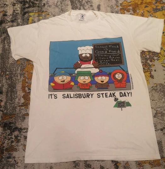 欧美动漫oldschoo风印花T恤美式男女款潮牌情侣宽松大码印花半袖