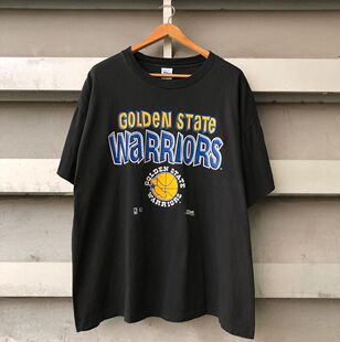 warriors金州勇士队美式 vintage state 复古情侣短袖 golden t恤男