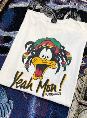 Autismss宝藏屋 乐一通达菲鸭Daffy Duck复古动漫卡通男女短袖T恤