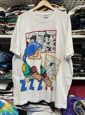 Autismss宝藏屋 可爱小矮人Cute dwarfs小众white t-shirt短袖T恤