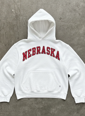 Autismss宝藏屋 重磅好物 内布拉斯加州Nebraska学院简约连帽卫衣
