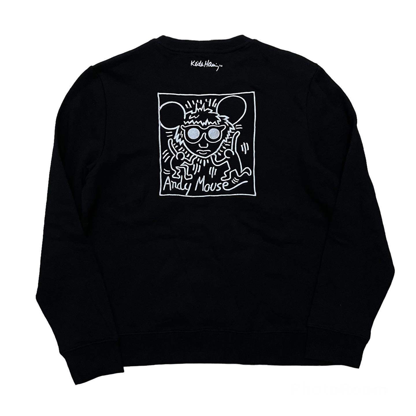 Autismss宝藏屋 Keith Haring 凯斯哈林小人艺术家设计感圆领卫衣