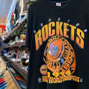 rockets休斯顿火箭队1994美式 短袖 T恤男潮 复古篮球街头os宽松大码