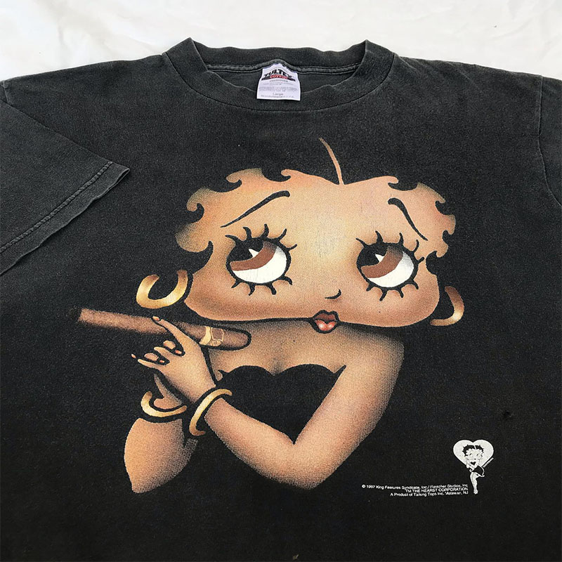 Autismss宝藏屋 Betty Boop T-shirt cartoon pattern短袖上衣-封面