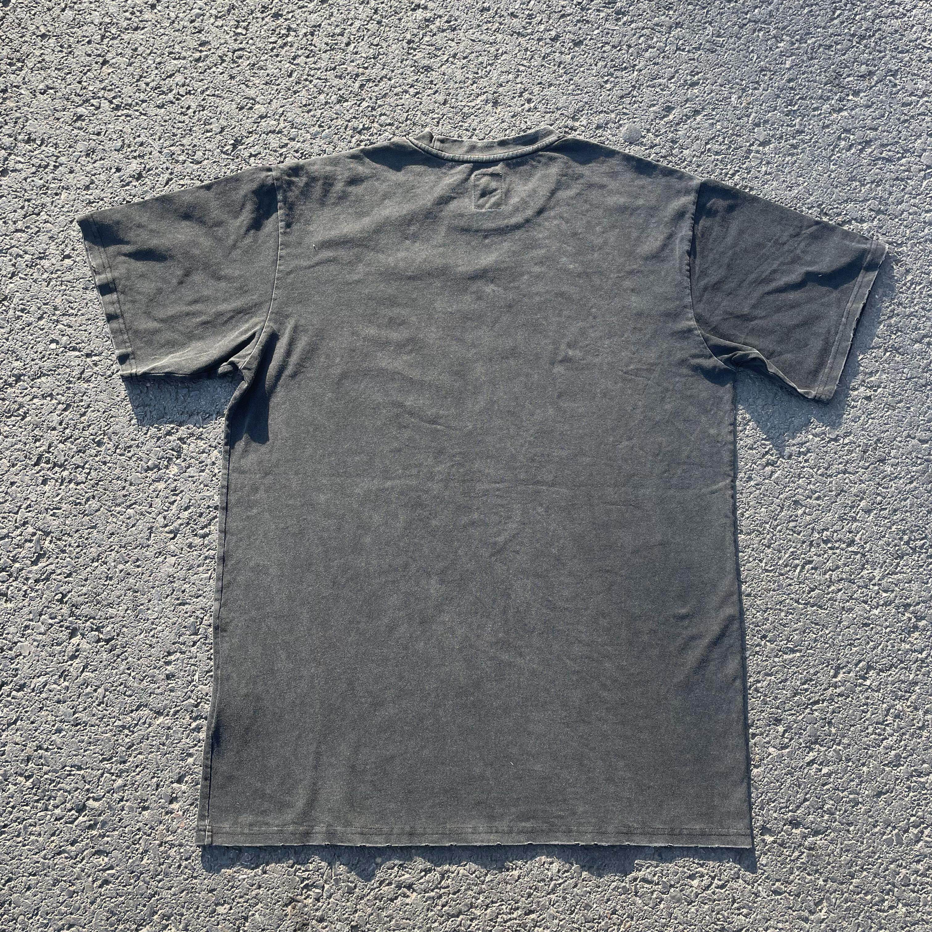 무게는 270그램  씻고 괴로워  아메리칸 아미카키 찢어진 하이웨이트 남녀공용 반팔 티셔츠