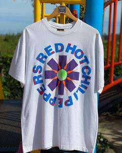 复古短袖 Red Peppers红辣椒乐队传奇贝斯手Flea美式 Chili T恤 Hot