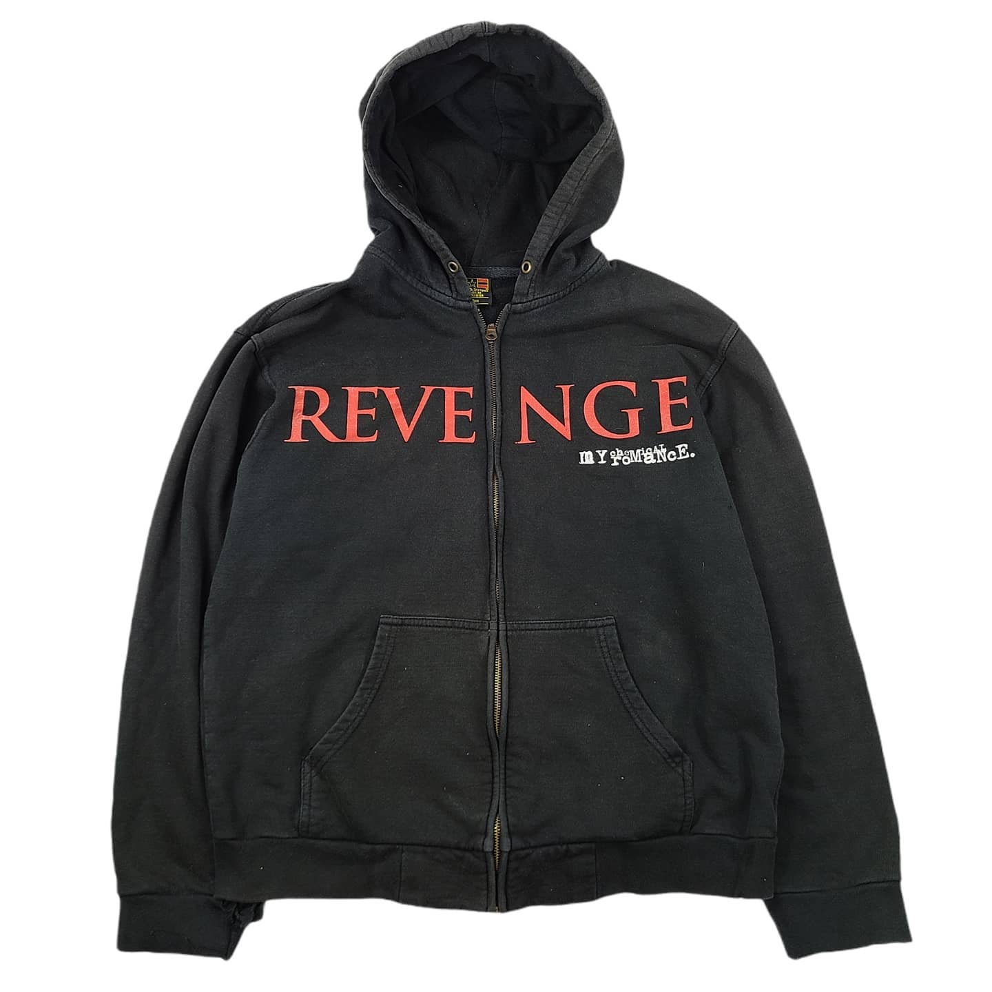 thumbnail for Autismss Treasure House Revenge Red English Letters Simple Spring and Autumn Sweatshirt Worn Wild Black Style
